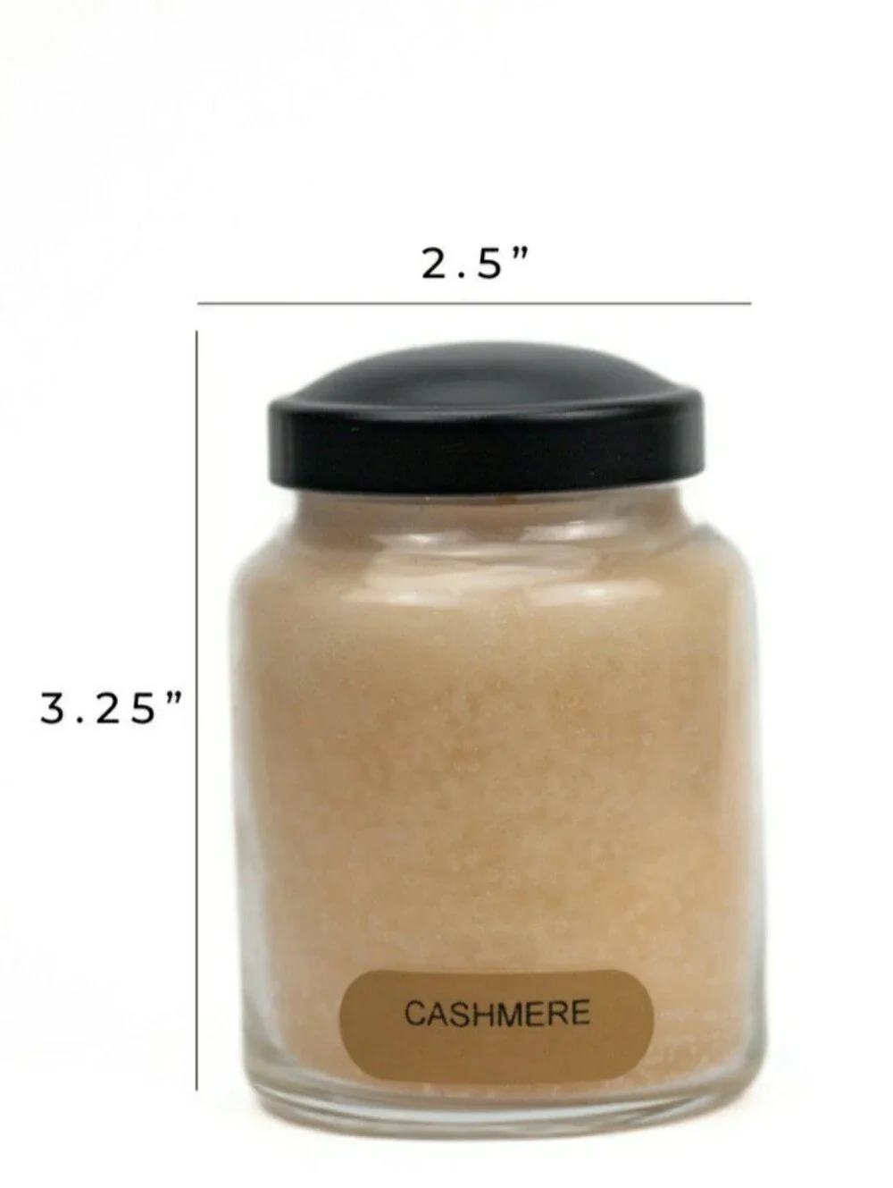 CASHMERE -A Cheerful Giver Baby Jar Single Wick Candle, 6 oz (2 pack)